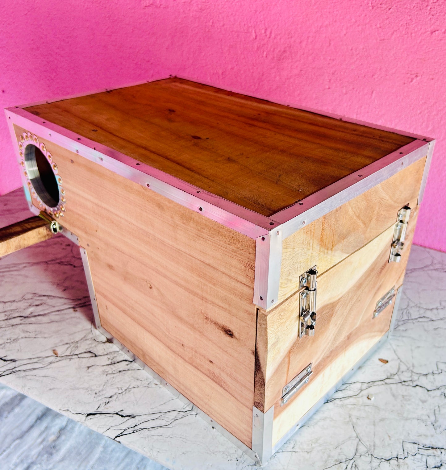 Lorikeet Bird Wooden Breeding Box | Natural Nest Box | 18x12x12 inches