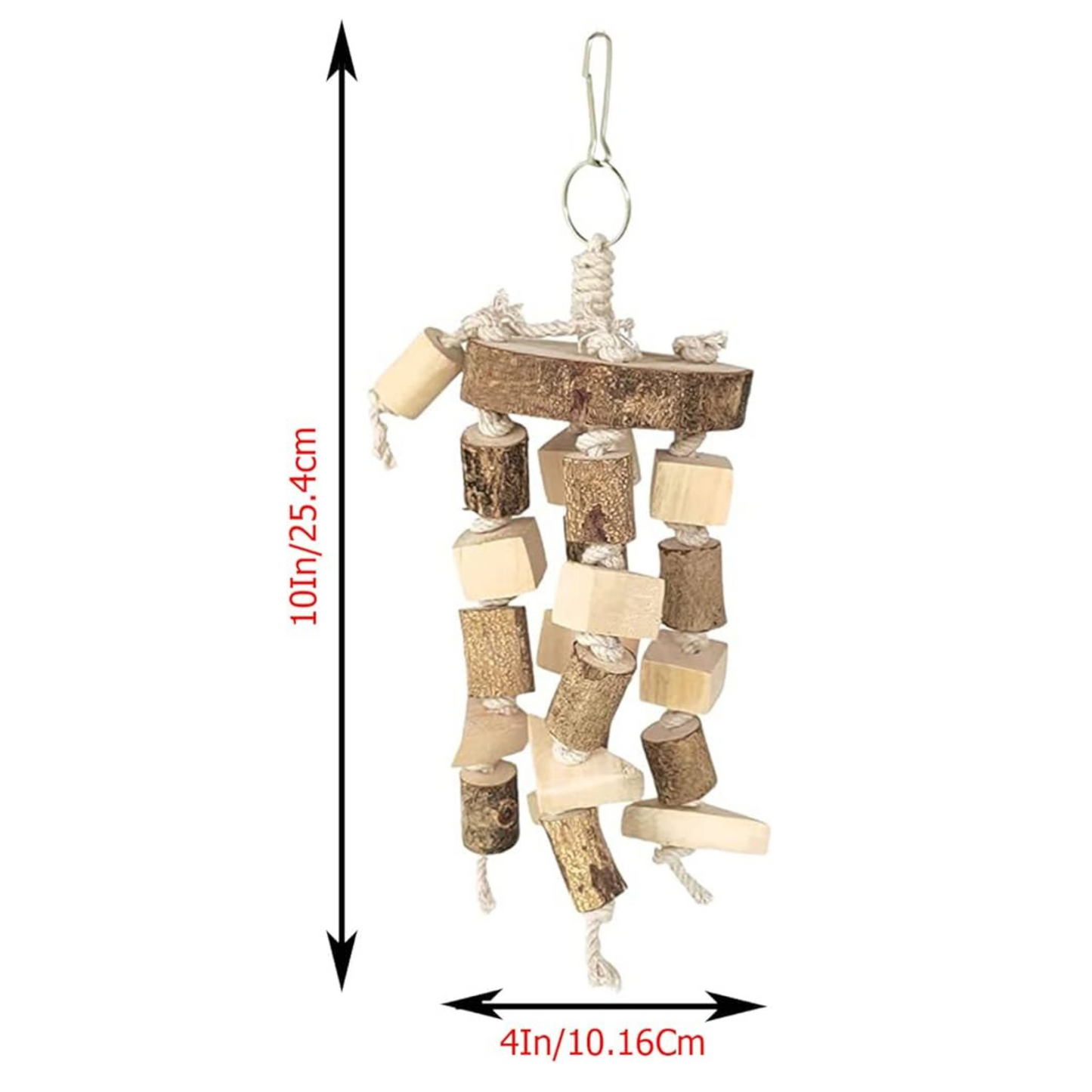 Neem Wood Chewing Toy Blocks for Parrots - Ideal for Finch, Budgie, Parakeets, Cockatiels, Conures, and Love Birds