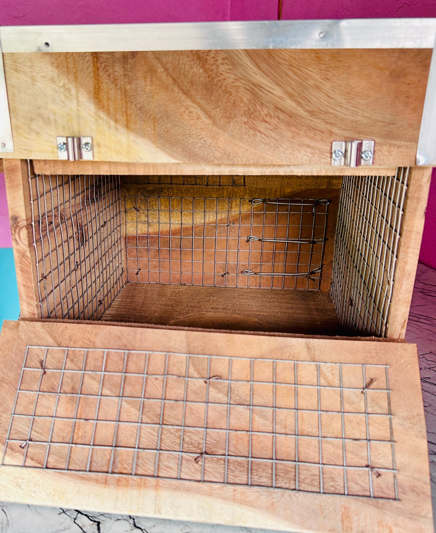 Lorikeet Bird Wooden Breeding Box | Natural Nest Box | 18x12x12 inches