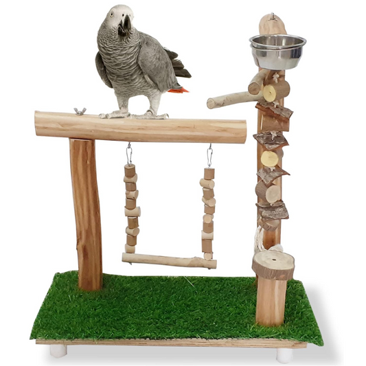 Tame Bird Playing Toy 100% Neem Wood. Wooden Toys For Conure, Amazon, African Grey, Macaw and Other Birds