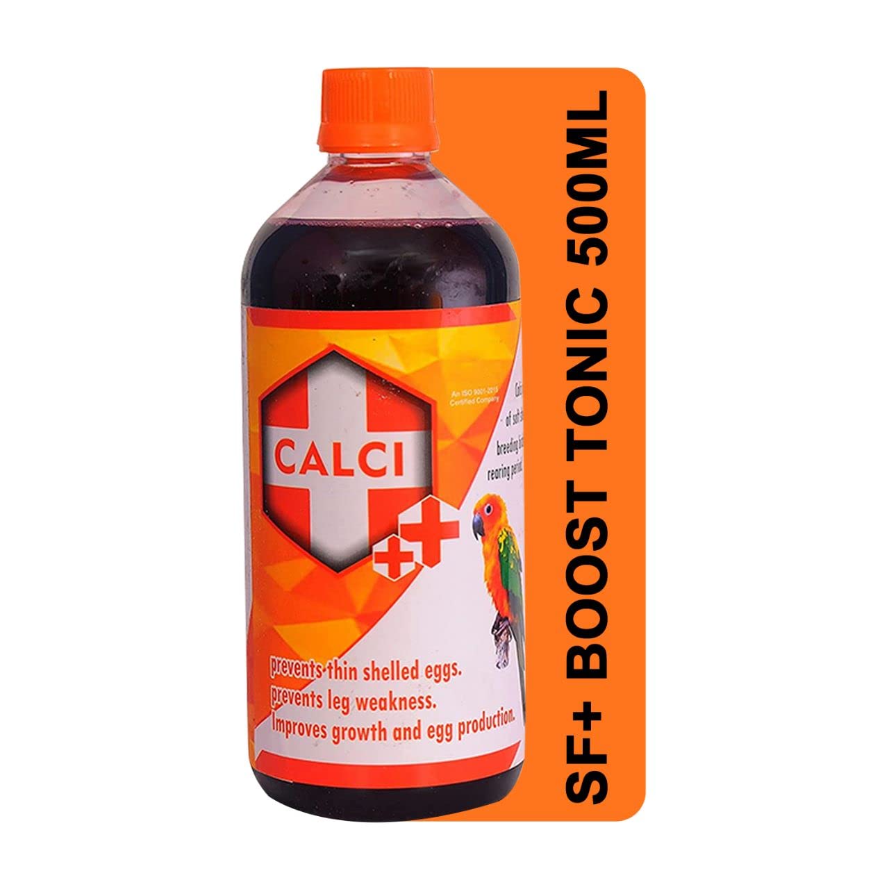 SF+ Calci Plus |500ml|Prevents Thin Shelled Eggs, Stregthens Bones, Improves Growth And Egg Production, Also Aids in the explusion of Eggs