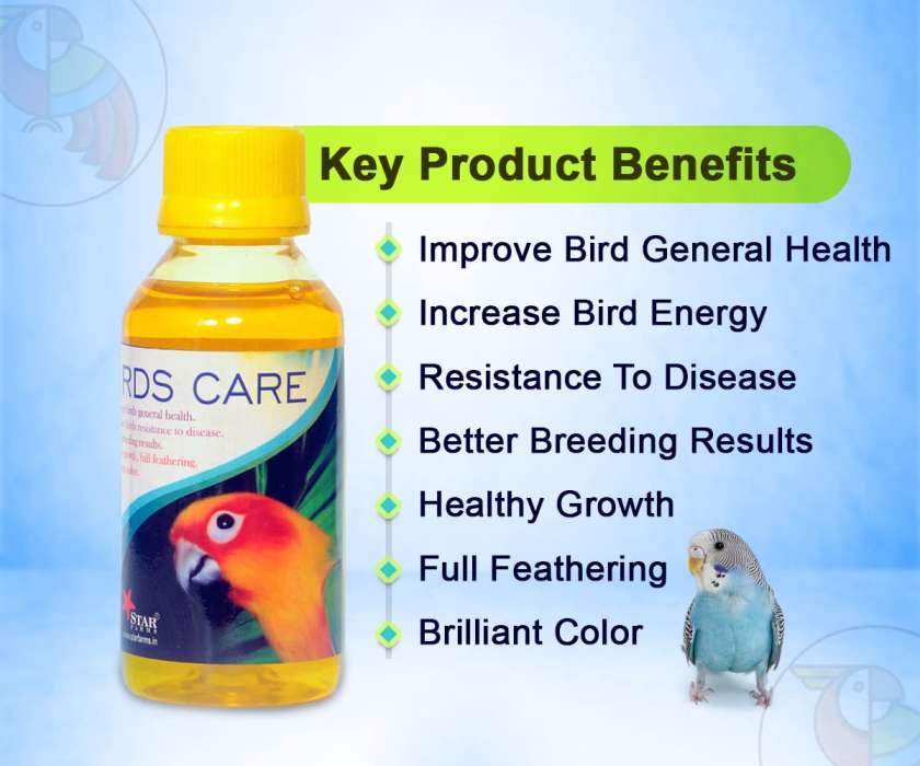 Star Farms Full Pack Bird Medicine STAR FARMS Breed Plus50G + Bird Booster50G + Birds Care Herbal 60Ml + Birds Care Vitamin 60Ml + Calci Plus 30Ml