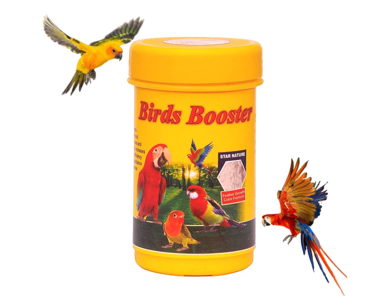 Star Farms Bird Booster Feather Growth & Color Formula Bird Health Supplement, 50g