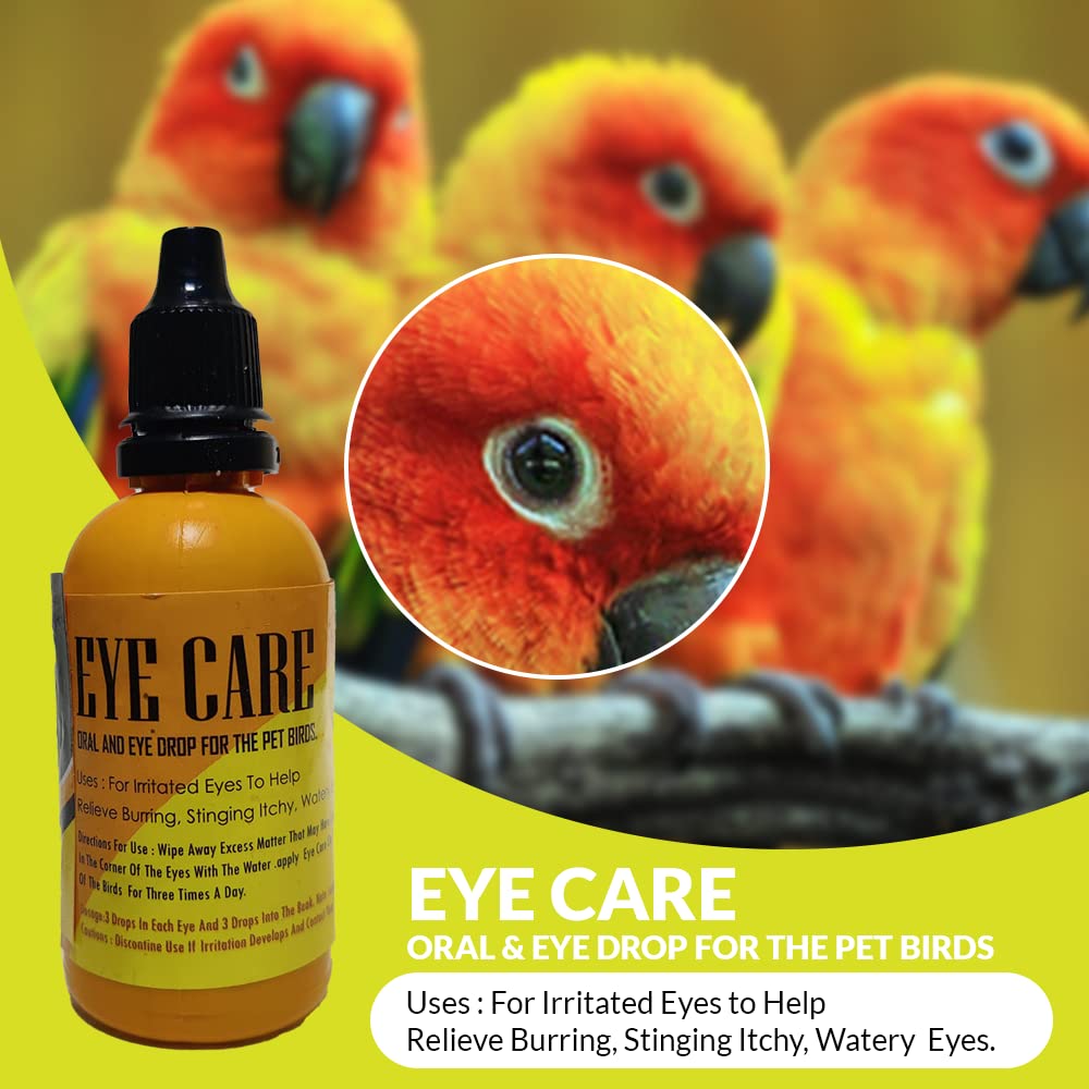 For Eye Infection, STAR FARMS Birds Eye Care, Anti-Pox Health Supplements - (50 ml Each), Combo Pack of 2 / AN ORAL MEDICINE FOR POX IN BIRDS / DEAL AND EYE DROP