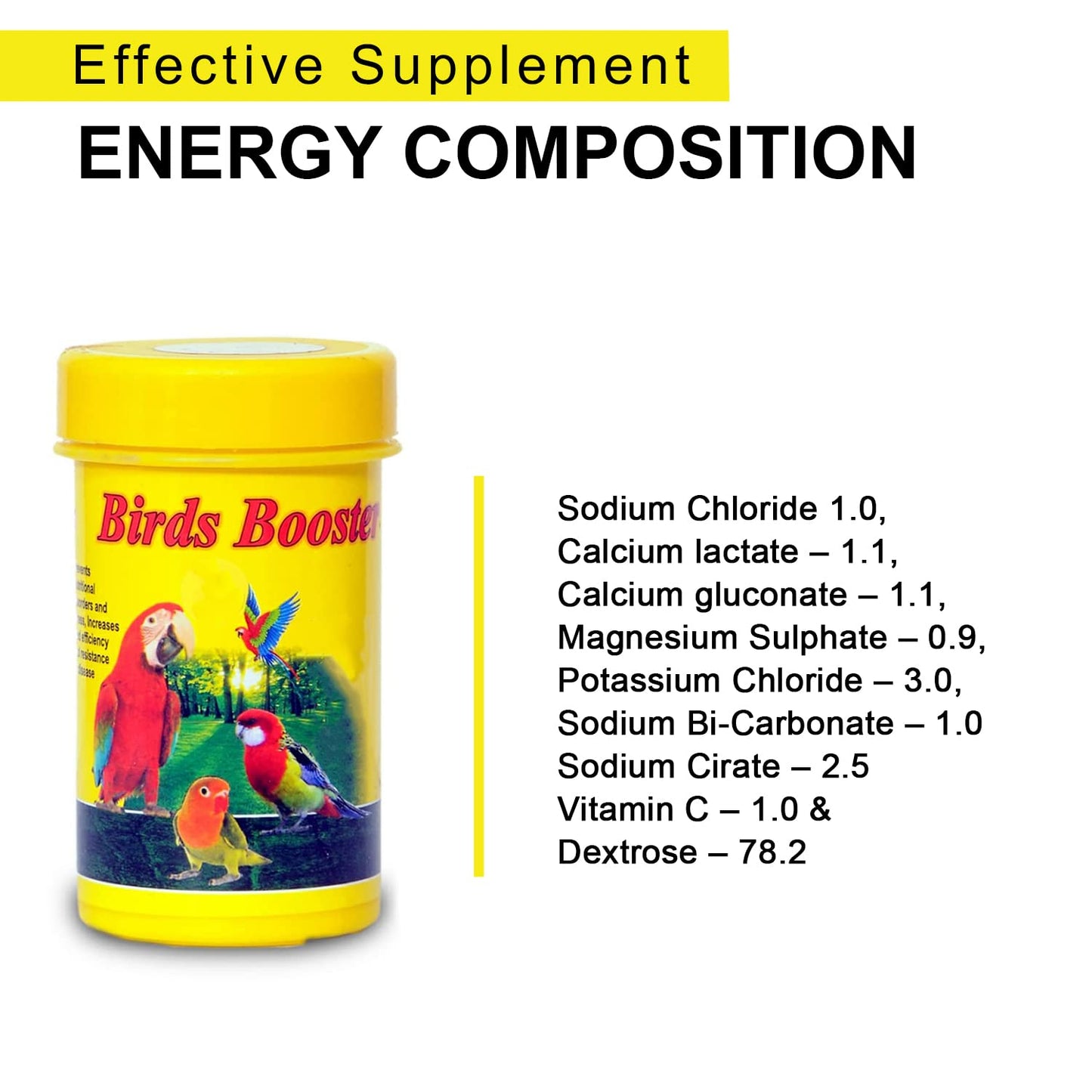 SF+ Twin Pack Bird Booster(50gm) + Bird Care (60ml),Healthy Supplement Fortified With Vitamins For Energy, Growth, Production of Haemoglobin, Balanc