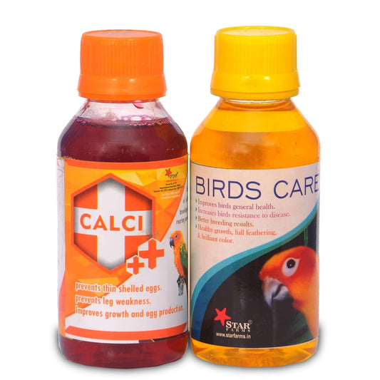 STAR FARMS Birds Care & Calci Plus Health Supplements for Birds, 200 ml