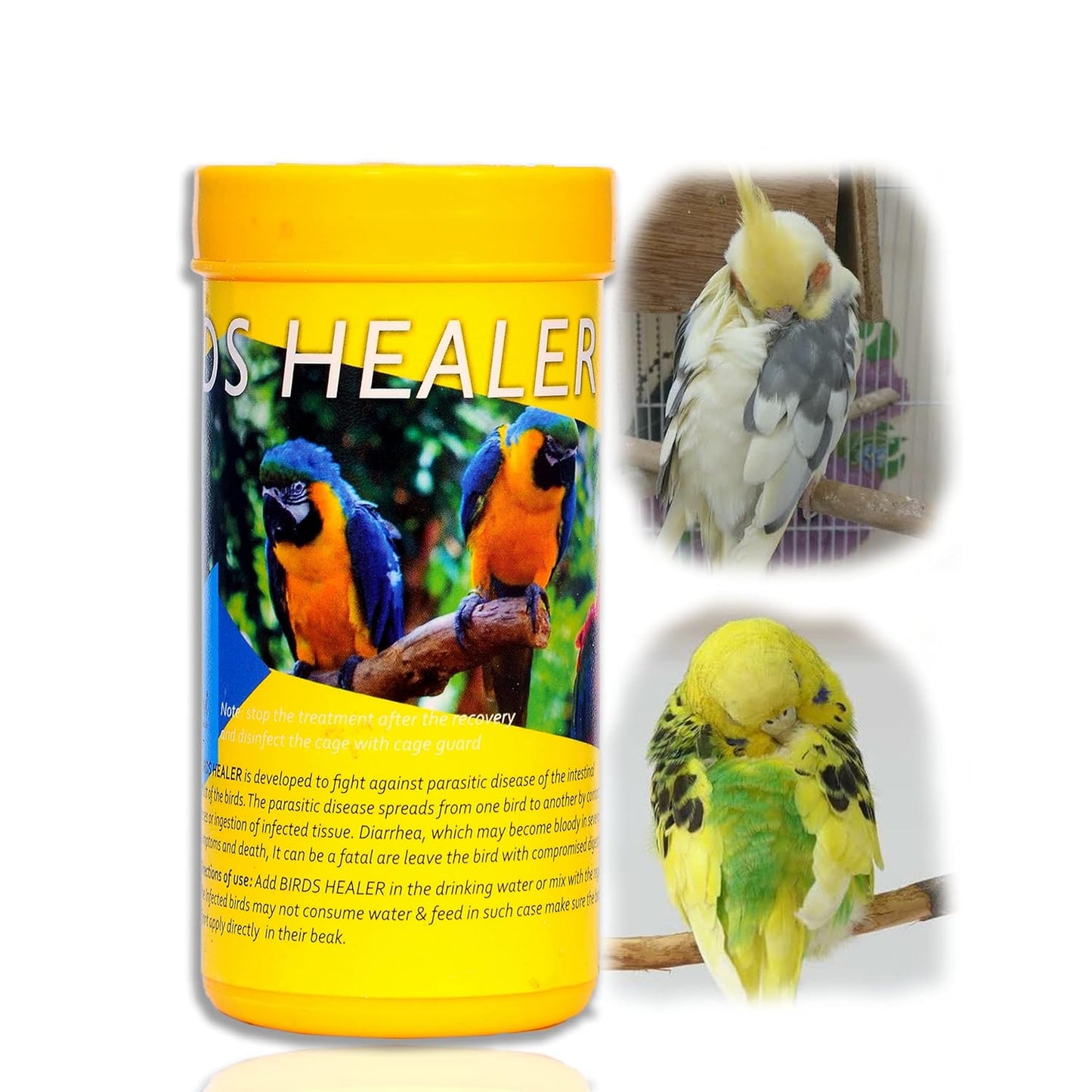 STAR FARMS Birds Healer Health Supplements for Pet Birds - 100g / Parasitic Disease, Diarrhea, Sukkha, Weight Loss, Cheats Bone Sharp, Liver Problem