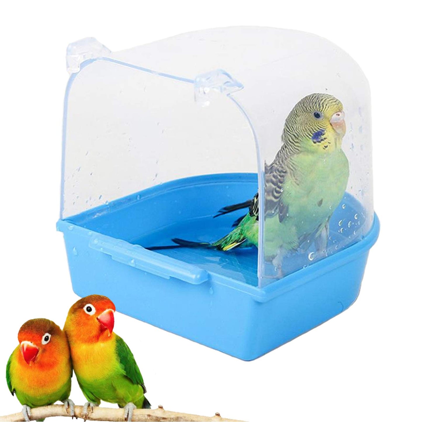 Bird Bath Box Bird Cage Accessory Supplies Bathing Tub Bath For Pet Brids