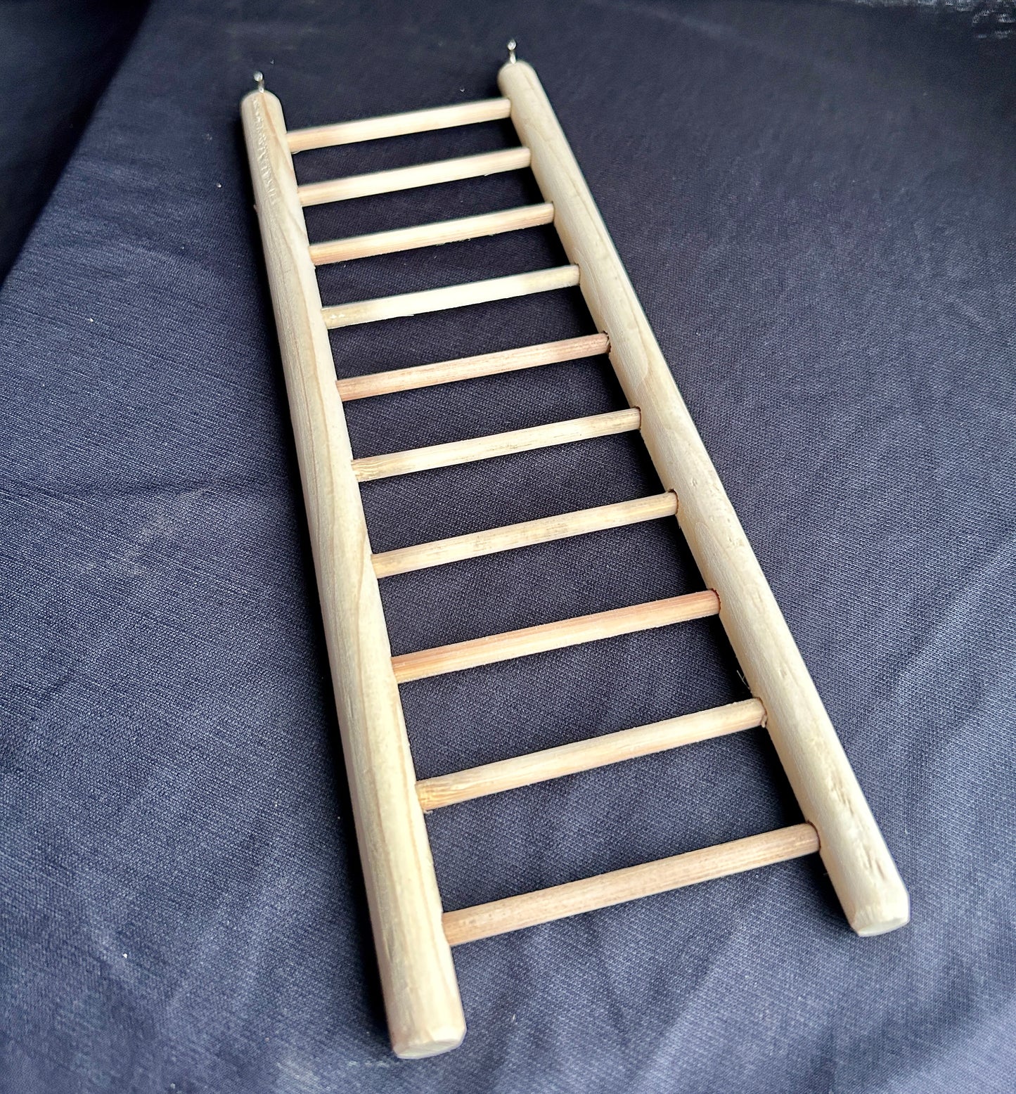 Natural Wooden Ladder for Exotic Cage Birds | Climbing Toy for Parrots, Budgies & Small Birds | 12 x 4 Inch Ladder