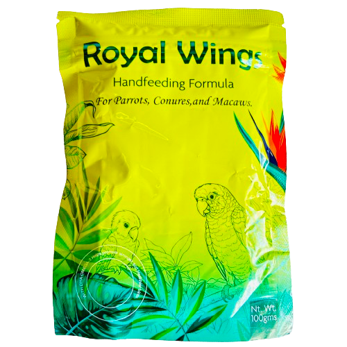 Royal Wings Hand Feeding Formula For Parrots, Conures, and Macaws (100gm)