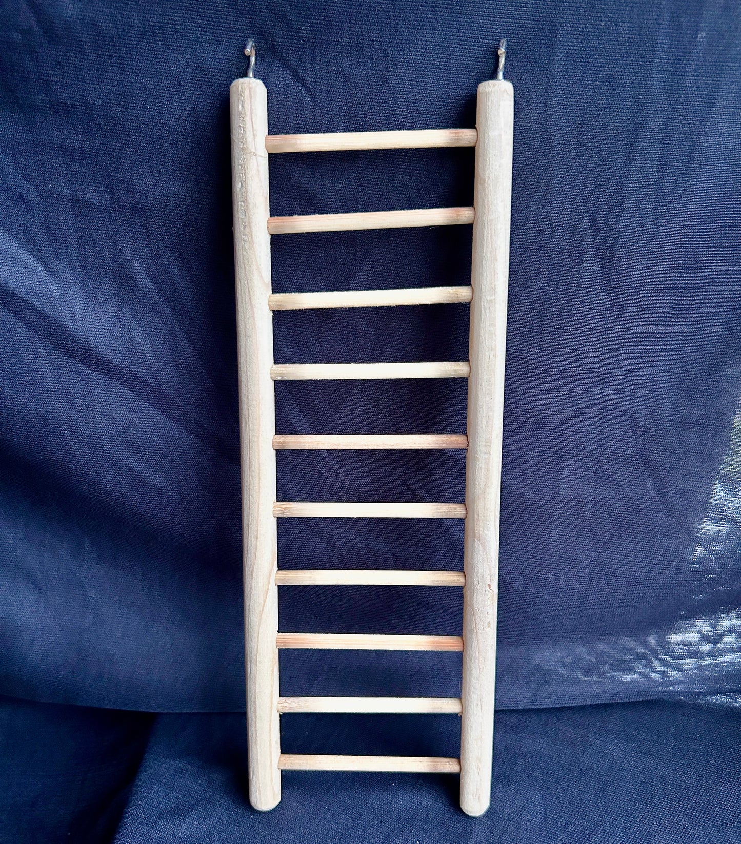 Natural Wooden Ladder for Exotic Cage Birds | Climbing Toy for Parrots, Budgies & Small Birds | 12 x 4 Inch Ladder