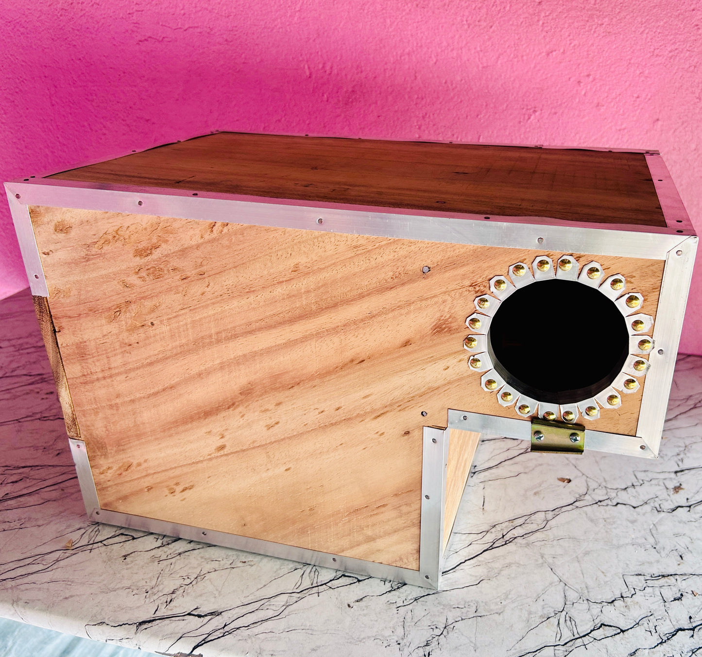 Lorikeet Bird Wooden Breeding Box | Natural Nest Box | 18x12x12 inches