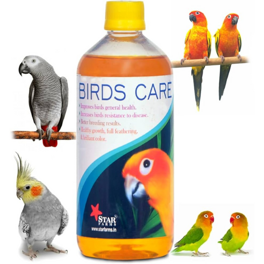 STAR FARMS Birds Care 500ml Birds Health Supplements for Improve Bird General Health Supplements / Healthy Growth, Full Feathering & Brilliant Colour