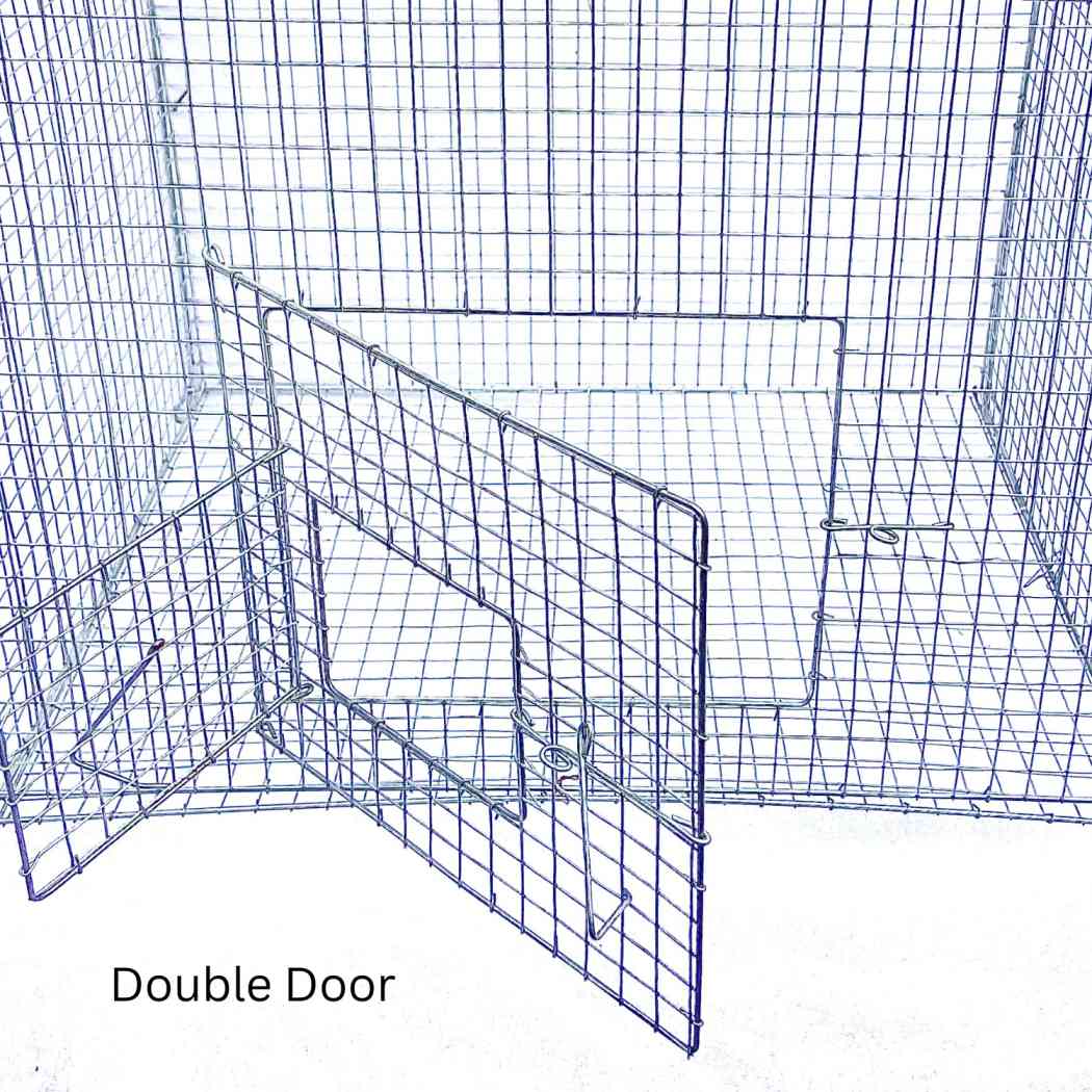 Folding Bird Cage with Tray for Budgerigars, Lovebirds, Finches, and Java Birds - 15.16 inches x 16 inches x 21 inches.