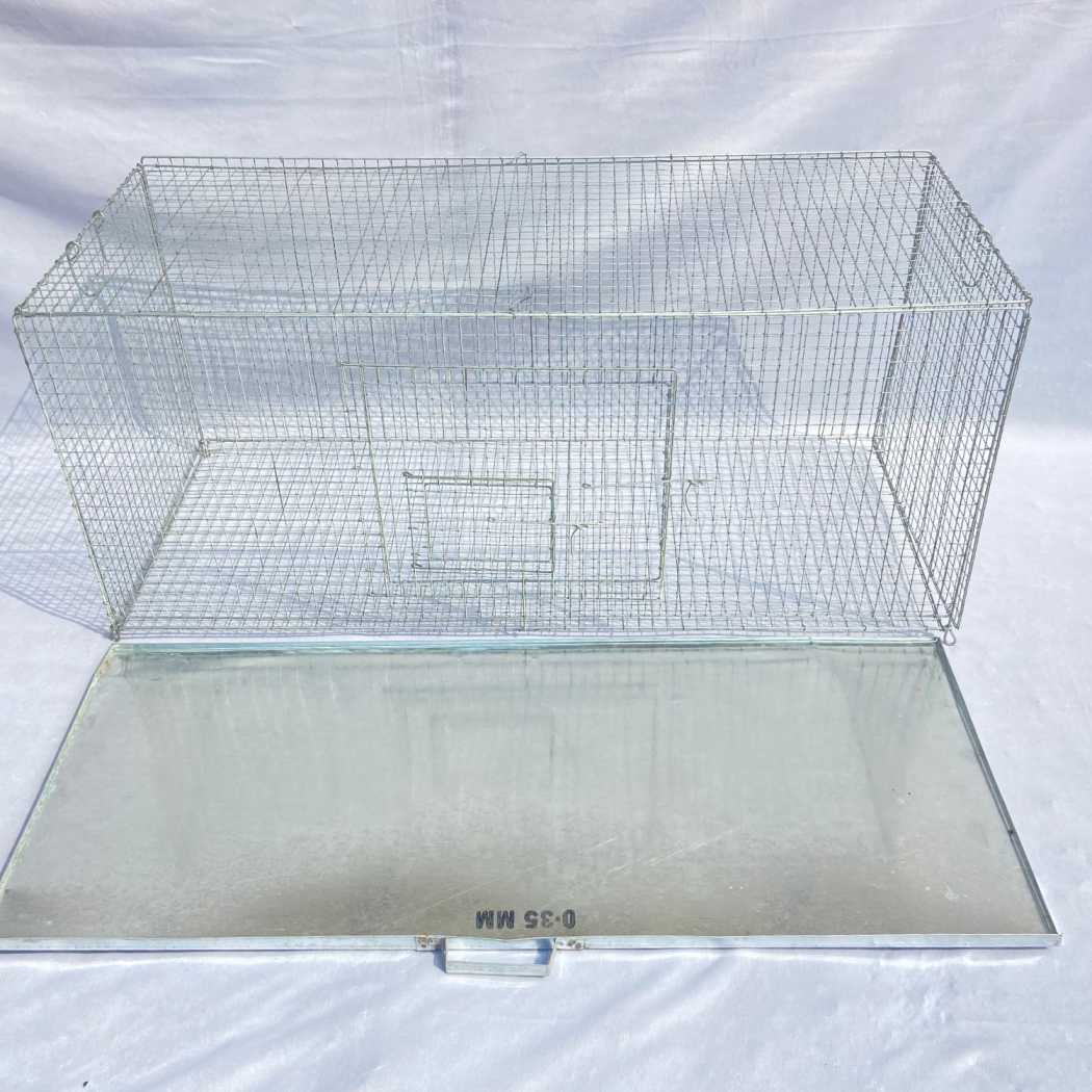 Folding Bird Cage With Tray for Budgerigars, Lovebirds, Finches, and Java Birds