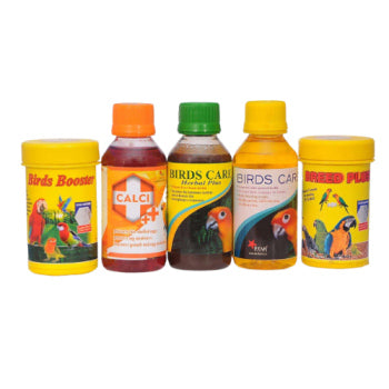 Star Farms Full Pack Bird Medicine STAR FARMS Breed Plus50G + Bird Booster50G + Birds Care Herbal 60Ml + Birds Care Vitamin 60Ml + Calci Plus 30Ml