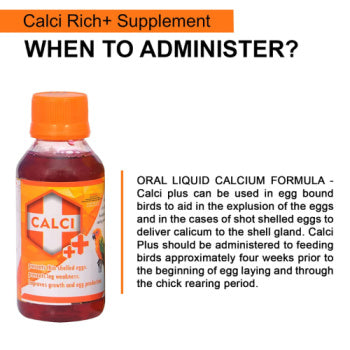 SF+ Calci Plus |500ml|Prevents Thin Shelled Eggs, Stregthens Bones, Improves Growth And Egg Production, Also Aids in the explusion of Eggs