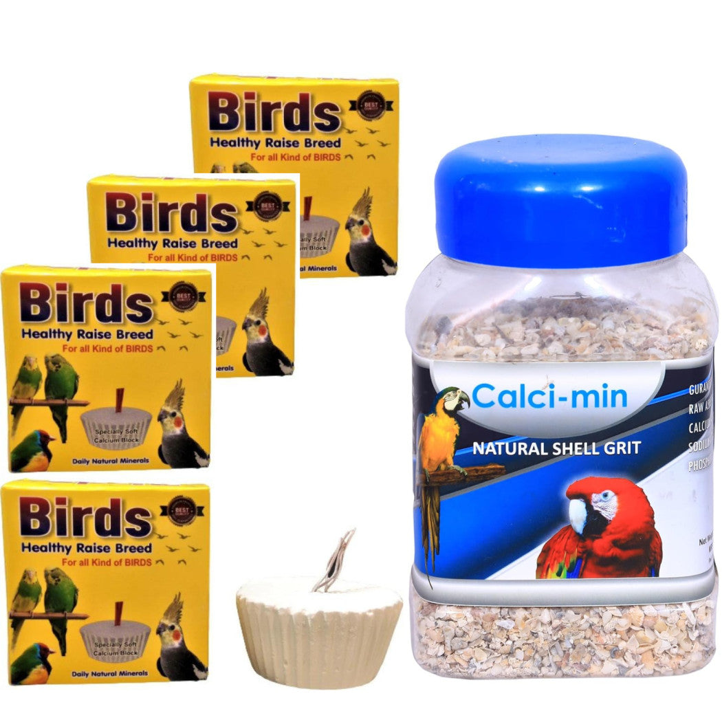 Star Farms Calci-Min Grit - 1000g & Calcium Blocks 50gm Each