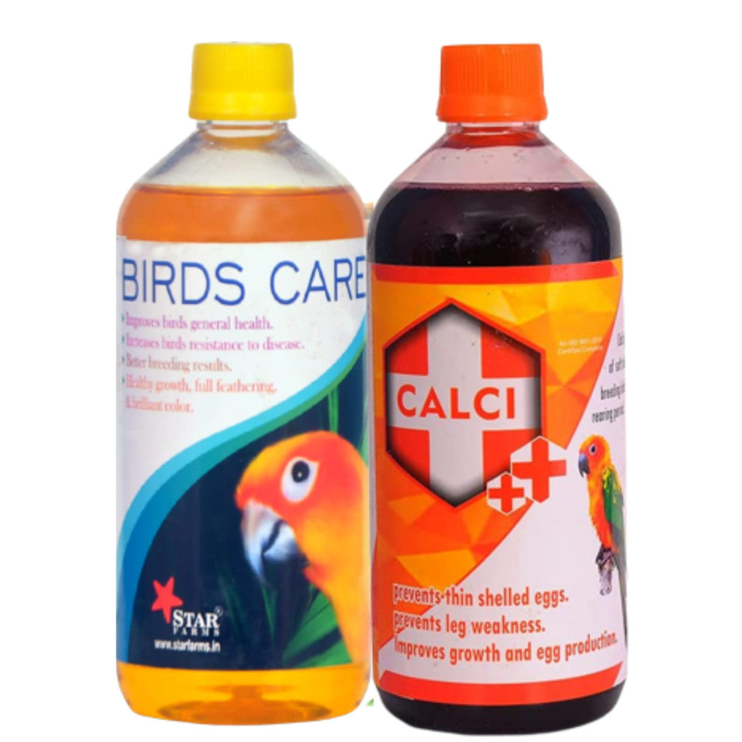 STAR FARMS Birds Care & Calci Plus - 500ML - Complete Avian Health and Calcium Support