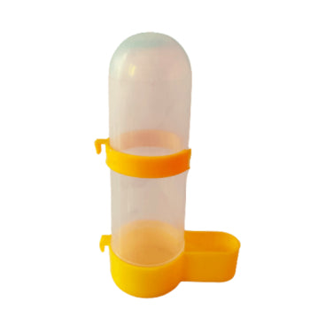 4 Pieces Bird Feeder Yellow Color Bird Water and Food Feeder